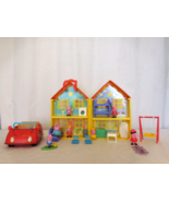 Peppa Pig&#39;s Deluxe House Playset +  Figures + Furniture + Playground gam... - £29.61 GBP