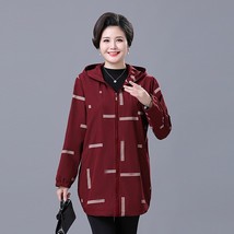 Extra Large Size 6XL 7XL Women Trench Coat New Spring Autumn Print Loose Mid-Lon - £142.09 GBP