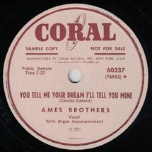 Ames Brothers 78 You Tell Me Your Dream I&#39;ll Tell You Mine / Till We Meet SH3E - £5.40 GBP