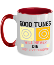 Music Mugs Good Tunes Will Never Die Red-2T-Mug  - £14.39 GBP