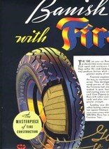 Banish the Fear of Blowouts Firestone 2 Page Magazine Ad 1934 - $17.82