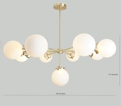 Gorgeous Mid Century Sputnik Chandelier Light Lamp Large Modern Handmade gift - £381.52 GBP