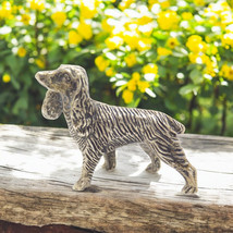 Vintage Italien Fait à la Main Véritable Argent 1950s Rare Chien Grand Figurine - £75.30 GBP