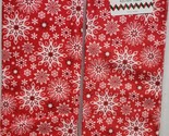 Set of 2 Printed Microfiber Towels 15&quot;x25&quot;,CHRISTMAS,WINTER,SNOWFLAKES O... - £8.55 GBP