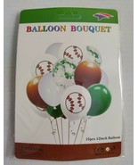 1 Set 15 Pcs Balloons Bouquet Baseball Decoration Adult Kids Sport Party - £13.12 GBP