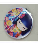 Vintage COMPACT Kimmidoll 2.75&quot; Floral w/ Mirrors - $14.96