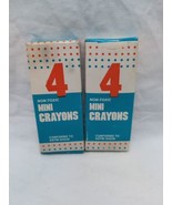 (8) Vintage Mini Crayons Great Wall Non-Toxic Conforms To ASTM-D4236 - $19.79