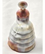 Vintage SUMMIT ART GLASS 5&quot; MELANIE SOUTHERN BELLE - Sunset Slag - NO CL... - $28.36 CAD