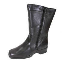 PEERAGE Maya Women Wide Width Leather Dual Side Zip Mid-Calf Boot - $119.95