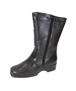 PEERAGE Maya Women Wide Width Leather Dual Side Zip Mid-Calf Boot - $119.95