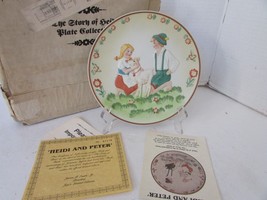HAMILTON COLLECTOR PLATE STORY OF HEIDI LTD ED HEIDI AND PETER COA &amp; BOX... - $5.89