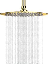 NearMoon Rain Shower Head, Ultra-Thin Design-Pressure, 10 Inch, Chrome Gold - $26.99