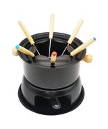 Mini Stainless Steel Fondue Pot Set Cheese Chocolate Fondue 6 Dipping Fo... - $46.99