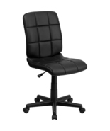 Elegant Mid-Back Quilted Vinyl Swivel Office Chair for Modern Workspaces - $179.00