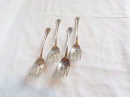 4 Vintage Reed &amp; Barton Pompeian Salad Forks 6 1/8&quot; Long - $16.00