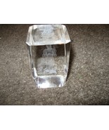 Virgin Mary With / Angels Glass Hologram 3D Clipboard Crystal / 3&quot; Top X... - $523.09 MXN