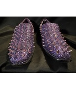 Globe Footwear Purple Glitter Spike Loafers Size 12 – Bold Showstopper S... - $171.52 CAD