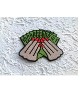 Embroidered patch Iron on. Money in Finger patch. Flaunting Money Iron on. - $7.70+