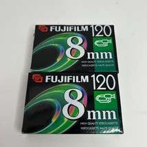 2 Pack - FujiFilm 8mm Videocassettes 120 Min #P6-120 Sealed - £9.46 GBP