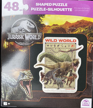 Jurassic World Wild World, Shaped Jigsaw Puzzle by Spin Master 48 Pieces - £7.75 GBP