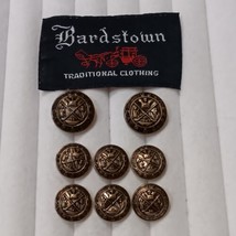 Bardstown Bronze Blazer Buttons 8 2-Large, 6 Smaller - £9.98 GBP