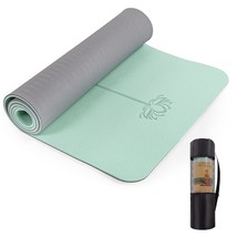 Extra Thick 1/3&#39;&#39; Non Slip Yoga Mats For Women, Eco Friendly Tpe Fitness... - £50.83 GBP