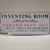 Willy Wonka and the Chocolate Factory Inventing Room Tin Sign Official D... - $21.28