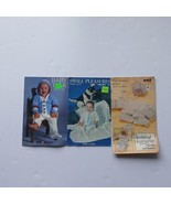 Vintage Knitting &amp; Crochet Pattern books / booklets Lot of 3 Baby Talk - $7.69