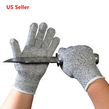 Cut Resistant Gloves Food Grade Level 5 Protection, Safety Mittens Work ... - $9.98
