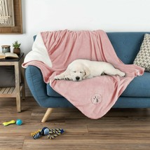 Waterproof Pet Throw 50 X 60 Inch Bed Couch Protect Furniture Dog Blanket Pink - £38.36 GBP