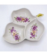 Leaf Shaped Porcelain  Divided Dish Old Nuremberg Bavaria 25 - $12.16 CAD