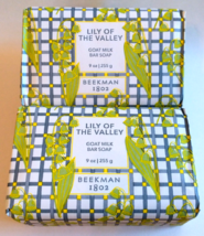 2x Beekman 1802 Lily Of The Valley Goat Milk Bar Soap 9 oz Each - £23.73 GBP