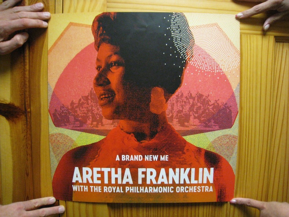 Aretha Franklin Promo Poster Brand New Me Philharmonic Orchestra-
show o... - $180.52