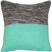 Hygge Espen Celeste Green Knit Pillow, with Polyfill Insert - £31.93 GBP