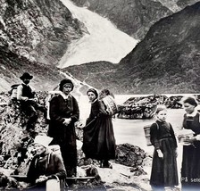 On Setervei Hiking Trail Norway  Photograph Folk Life Mountains c1900-19... - $49.99