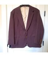 Stafford Men&#39;s 46S Burgundy red Gold Blazer Jacket Sport Coat 46 SHORT C... - $1,437.61 MXN