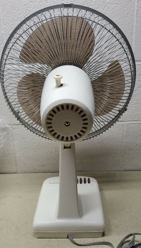 Vintage Sanyo 3 Speed Brown Oscillating Electric Fan Quiet CLEAN EF-12SP-1 Works Item image 3