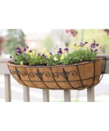 Panacea Products Classic Finial Series 30-Inch Window/Deck Planter, Black - $52.89 CAD