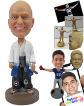 Personalized Bobblehead Male Martial Artist Ready For Some Butt Kicking ... - £72.51 GBP