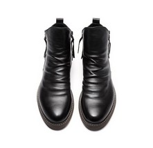 Men Boots Cowboy Boots Mens Faux Leather Autumn Shoes Male Retro Casual Riding H - £56.64 GBP