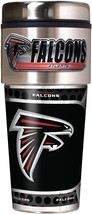 Atlanta Falcons Metallic Travel Tumbler Stainless Steel 16oz - £19.30 GBP