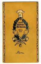 Cafe Henry Burger Menus Hull Quebec Canada 1953 Wayne Hope Gretsky Hepburn - $93.95