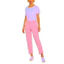 NWT Womens Plus Size 18W 18Wx27 NYDJ Pink Relaxed Ankle Pants - £30.69 GBP