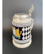 Original Thewalt Coat of Arms of Bavaria Beer Stein w/ München Pewter Lid - £52.39 GBP