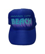 VTG Panama City Beach Blue Snapback Truckers Hat Cap Embroidered Triangl... - £13.38 GBP