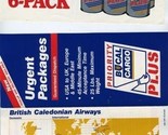 British Caledonian Airways Cargo Brochures 1987 6 Pack Priority Plus  - $17.87
