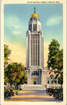 State Capitol Tower Lincoln Nebraska Postcard - £4.98 GBP