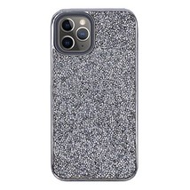 Dual Layer Glitter/Rubber Shockproof Case for iPhone 12 Pro Max 6.7&quot; SILVER - £5.34 GBP