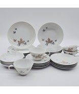 Noritake Maplewood Dinnerware Set 24-Pc  1960&#39;s B109 New Set - $4,226.88 MXN