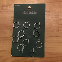 10pc Wild Fable Women&#39;s Silver Ring Rings w Assorted Sizes  - £22.76 GBP